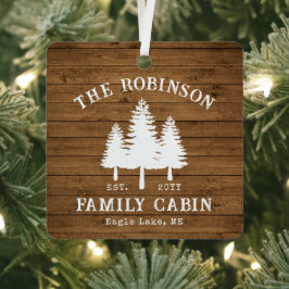 Árvores de Cabina da Família Rustic Country Plank 