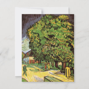 Árvores de castanha em Blossom por Vincent van Gog