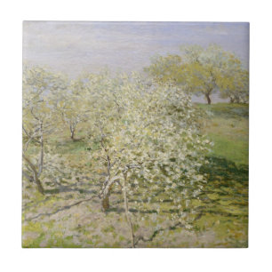 Árvores de fruta do primavera de Claude Monet n