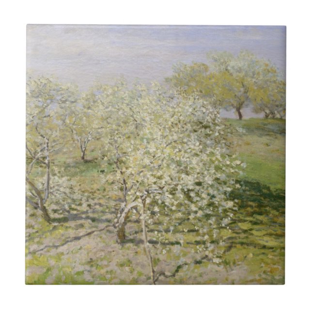 Árvores de fruta do primavera de Claude Monet | na (Frente)