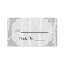 Árvores de inverno em Cartões de Casamento de Cinz