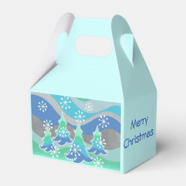 Árvores de inverno favorecem Caixa de Natal Feliz