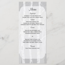 Árvores de inverno no Menu Casamento de Cinzas