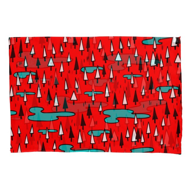 Árvores de mão livre: Padrão de Natal escandinavo. (Frente)