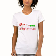 Árvores de Natal Alegres Camisa Vermelha e Verde F