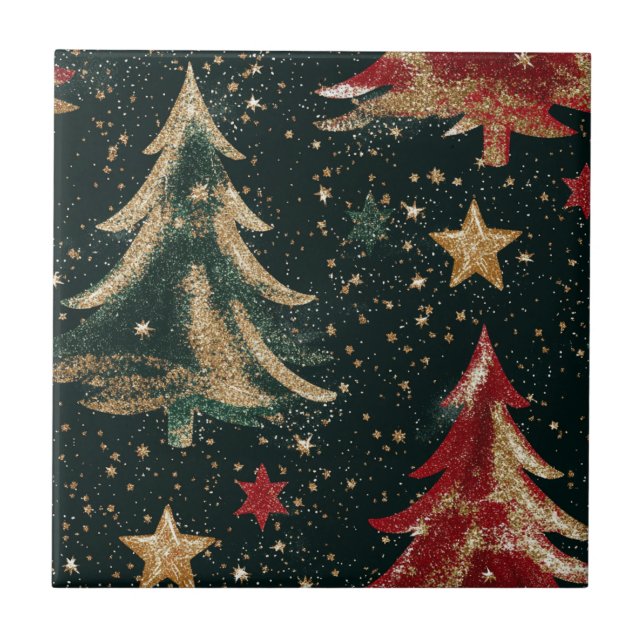Árvores de Natal e Estrelas Reluzentes (3) (Frente)