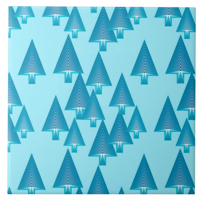 Árvores de Natal metálicas modernas - azul-céu (Frente)