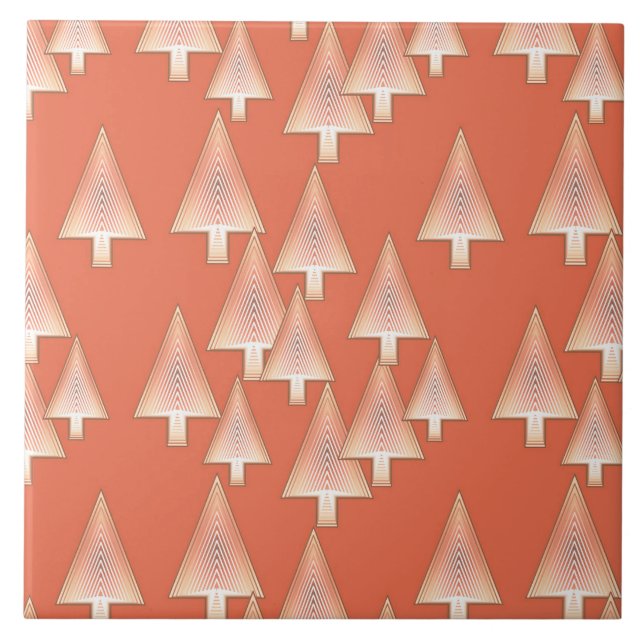 Árvores de Natal metálicas modernas - cobre e ferr (Frente)