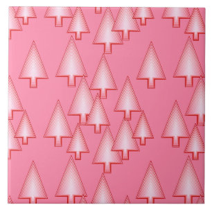 Árvores de Natal metálicas modernas - rosa-coral