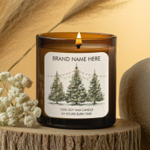 Árvores de Natal Modernas com Etiquetas de Velas I