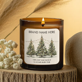 Árvores de Natal Modernas com Etiquetas de Velas I