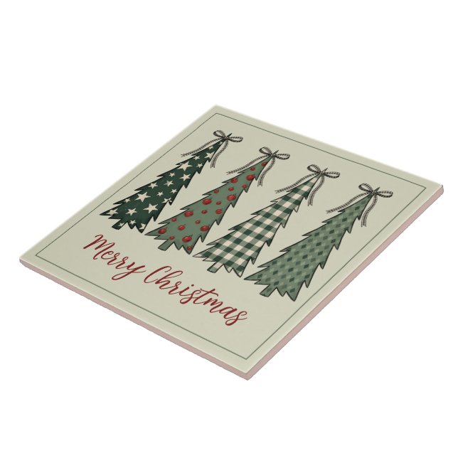 Árvores de Natal Rústicas Personalizadas (Lateral)