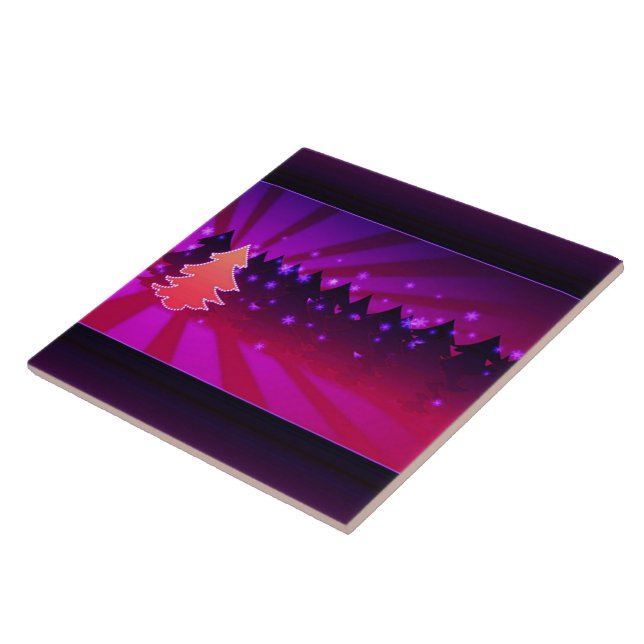 Árvores de Natal Tons de Roxo (Lateral)