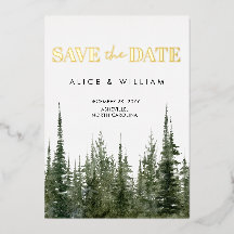 Árvores De Pinheiros Russos Da Floresta Aquarela S