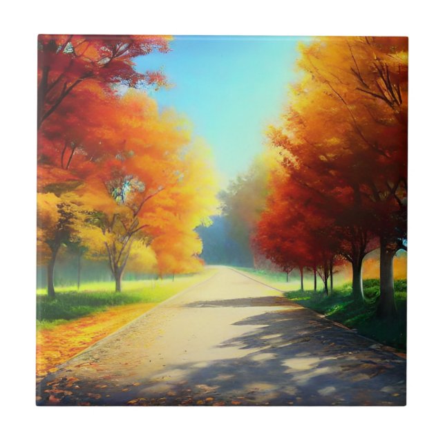 Árvores do outono na Floresta (Frente)