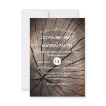 Árvores e Natureza Texturizados Convite para Casam