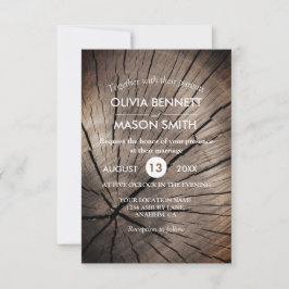 Árvores e Natureza Texturizados Convite para Casam