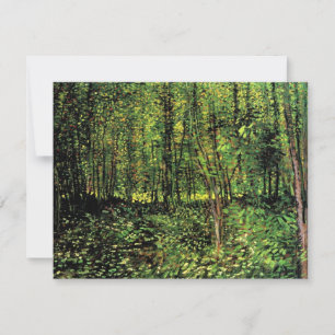 Árvores e Sub-bosque por Vincent van Gogh