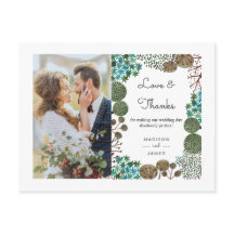 Árvores Floresta | Obrigado | Cartão Postal de Fot