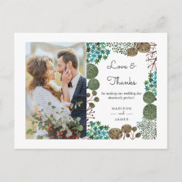 Árvores Floresta | Obrigado | Cartão Postal de Fot