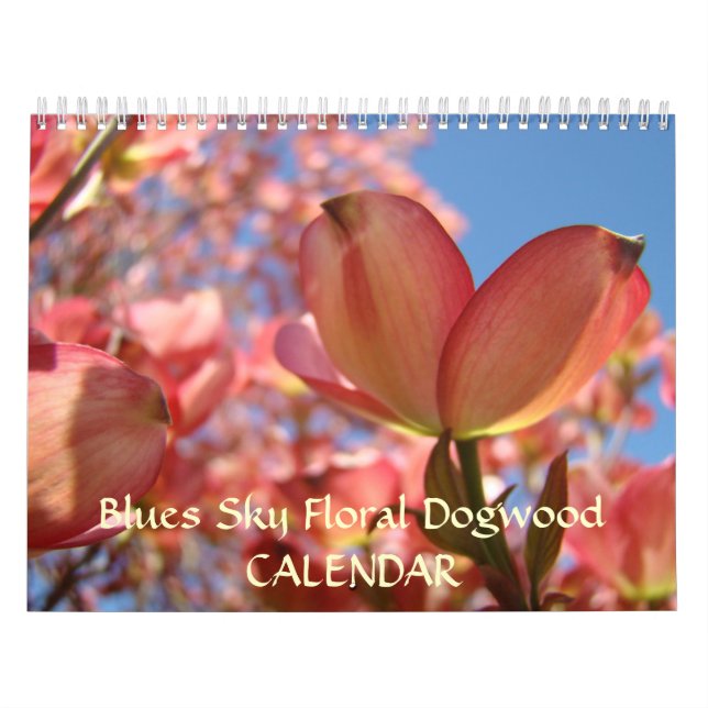 Árvores Florindo em Rosa de Dogwood Calendário Pre (Capa)