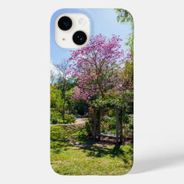 Árvores rosa no jardim de Descanso