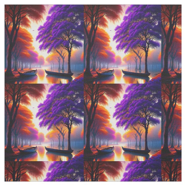 Árvores Roxas De Jacaranda No Rio, Tecido (Modelo)