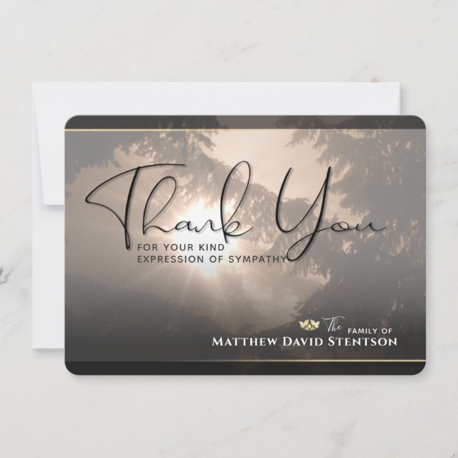 Árvores Sunitas no Cartões de agradecimentos de Si (Frente)