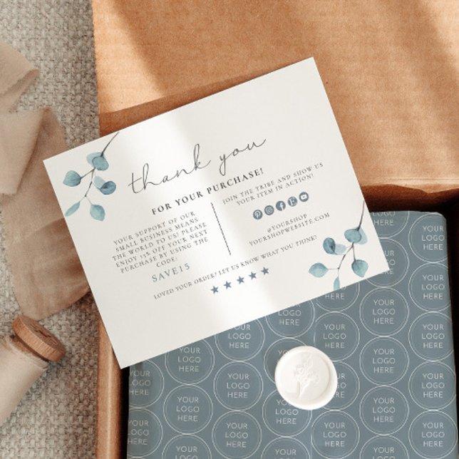 ARYA Sage Green Eucalyptus Business Cartões de agr (Criador carregado)