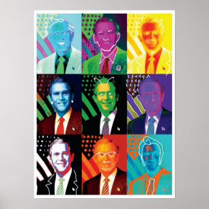 As 9 caras do poster de Bush