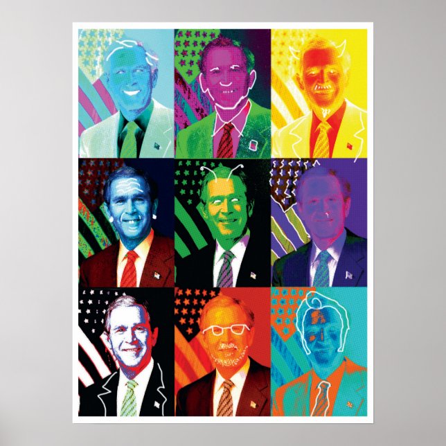 As 9 faces da Poster Bush (Frente)