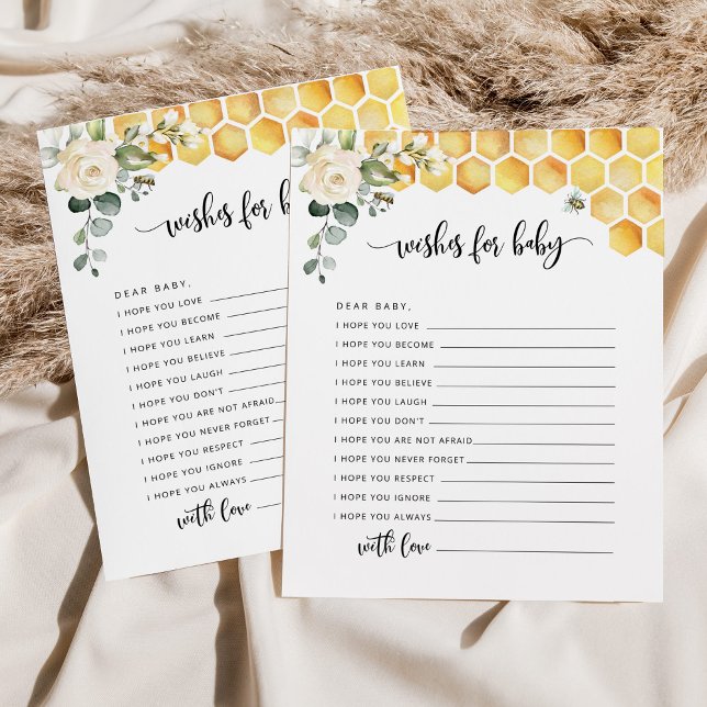 As abelhas querem um cartão de bebê. Queridos dese (Criador carregado)