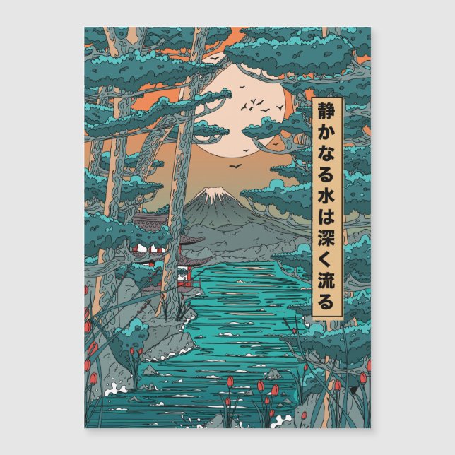 As águas estáticas são profundas. (Frente)