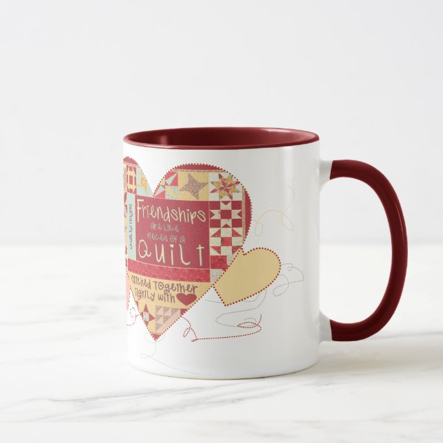 As amizade são como canecas e copos de café das (Direita)