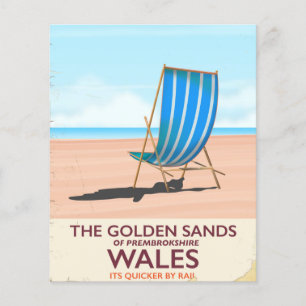 As areias Ouros de Pembrokeshire, País de Gales