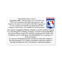As armas de fogo de Florida abrem cartões de