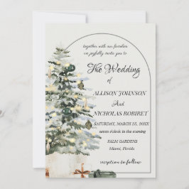 as árvores lançam o convite para o casamento de na