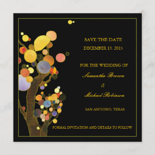 As árvores lunáticas salvar os convites do