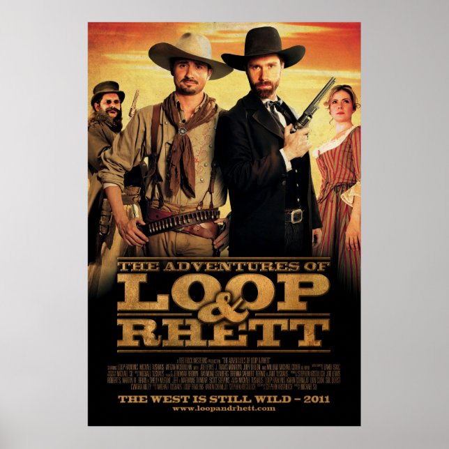 "As Aventuras de Loop & Rhett" - Um Poster de Folh (Frente)