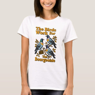 As aves trabalham para a camisa burguesa