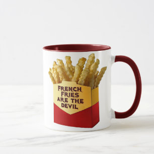 As batatas fritas são a caneca do diabo