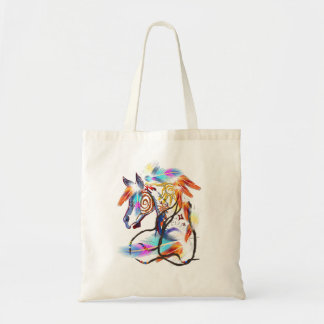As bolsas brilhantes do cavalo
