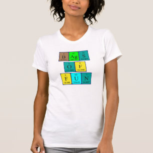 As bolsas da camisa da frase da mesa periódica do