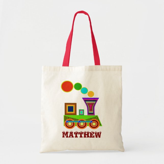 As bolsas das crianças: um trem (Frente)