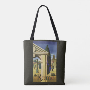 As bolsas das viagens vintage de Roma Italia