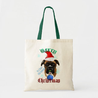 As bolsas do cão do pugilista do Maravilhoso-Natal