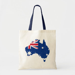 As bolsas do mapa da bandeira de Austrália