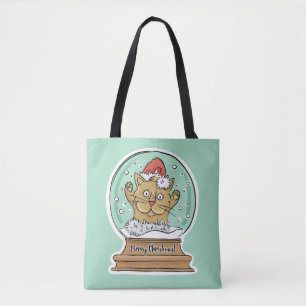 As bolsas engraçadas bonitos do gato do Natal