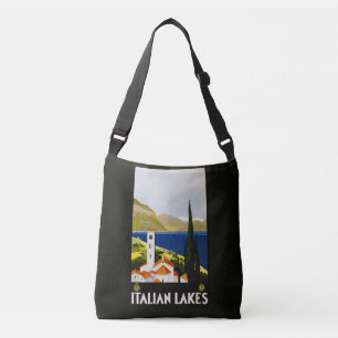 As bolsas italianas das viagens vintage dos lagos