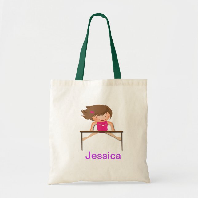 As BOLSAS personalizadas das meninas da ginástica (Frente)